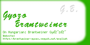 gyozo brantweiner business card